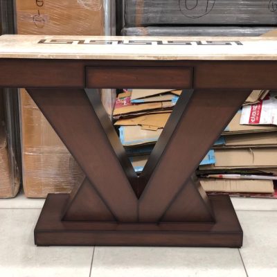V-Shaped Wooden Table