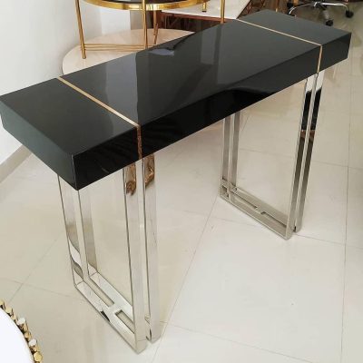 Modern Light Luxury Desk Nordic Stainless Steel